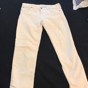 Kut from the Kloth white crop jeans